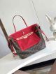 AAA Clone L---V New Monogram Articles de Voyage Ikat Neverfull GM Rose Red Handbag (8)_th.jpg